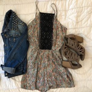 Daniel Rainn Printed Romper